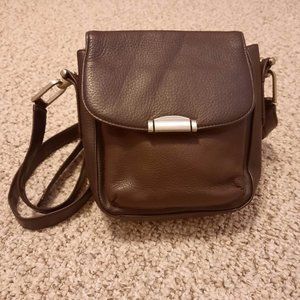 Brown leather Crossover bag
